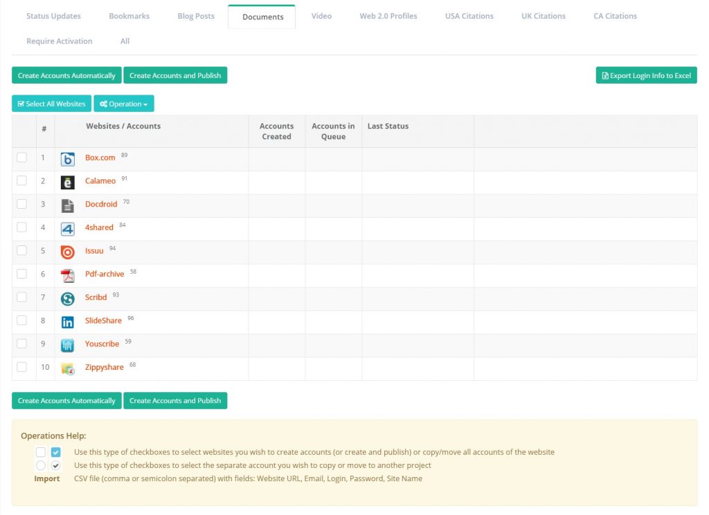 Ranksnap Document Sharing Sites