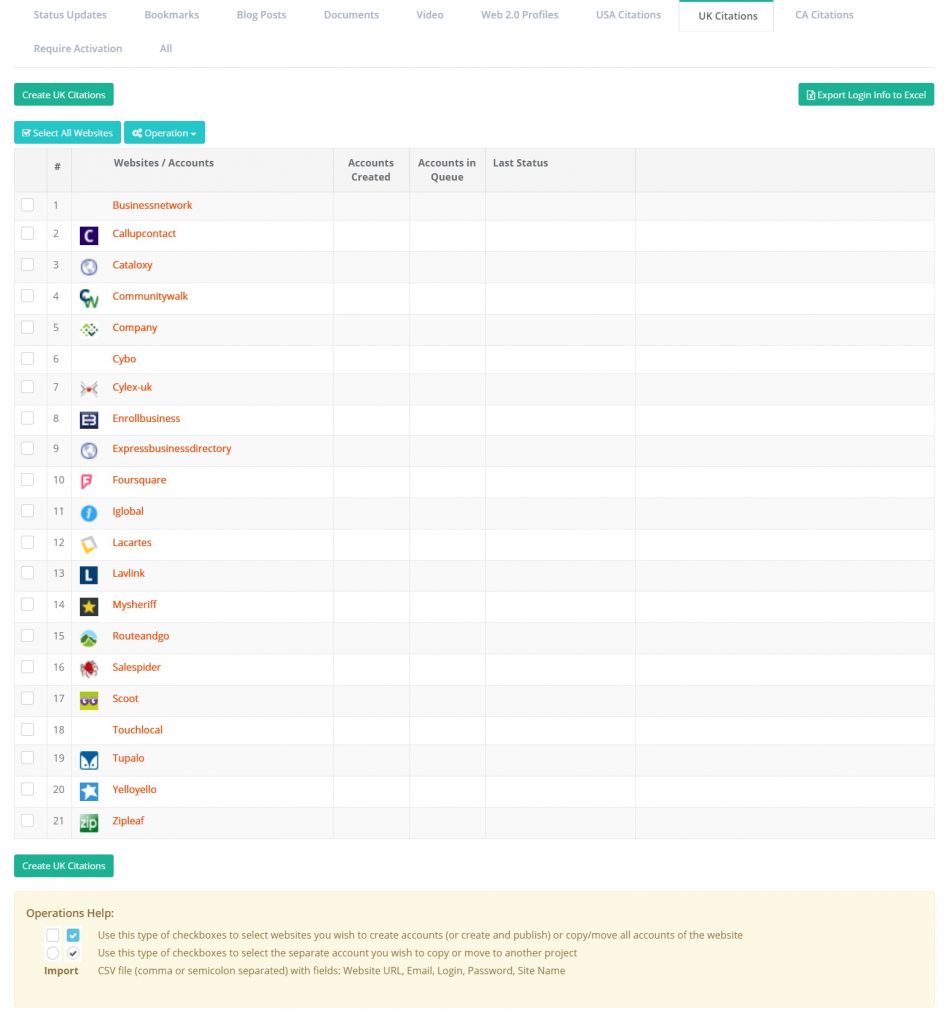Ranksnap UK Citations Sites